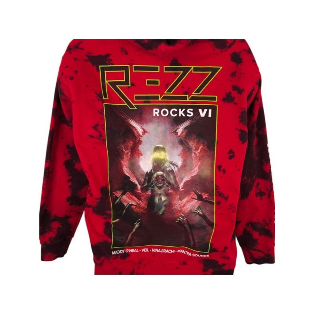 REZZ Rocks VI Sweatshirt Hoodie Mens Size Small Red Rocks Amphitheatre 2024